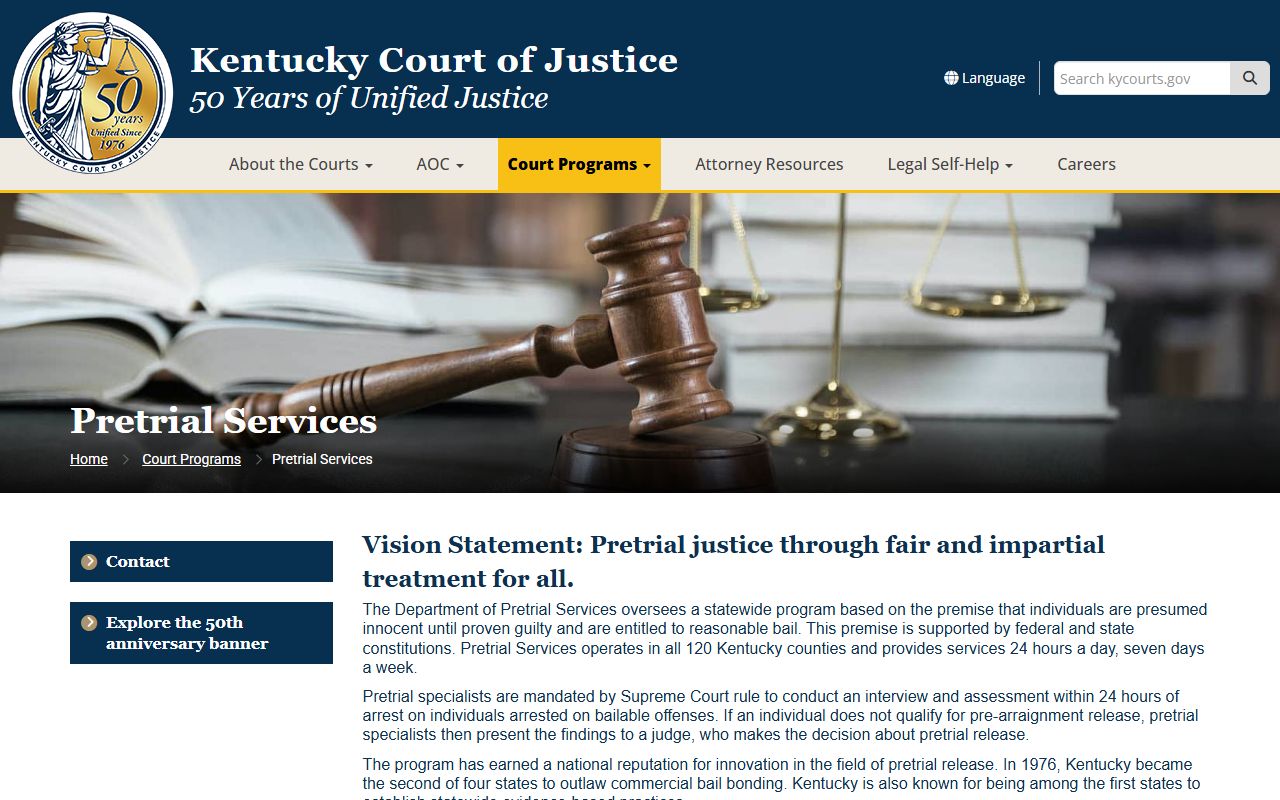 Lawrence County arrest records and court charges Kentucky Pretrial Services