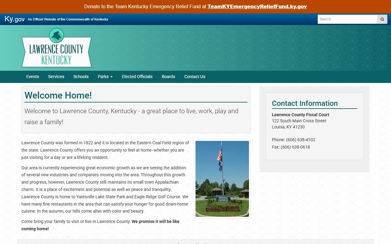 Lawrence County court records Kentucky.gov county profile